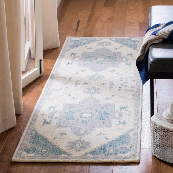 Safavieh Micro Loop 503 Area Rug, Ivory, Beige, 5' x 5' Round
