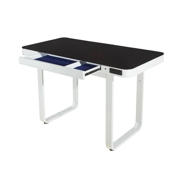 Powell Lynk Desk with Adjustable Height, White