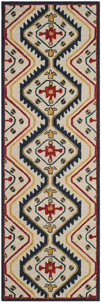 Safavieh Aspen APN701A 2&3x22 x 7&0x22 Runner Ivory - Multi Area Rug