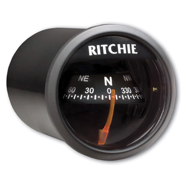 Ritchie Navagation X-21bb-1 Dash Mount Compass - 2 inch - Black with Black Dial