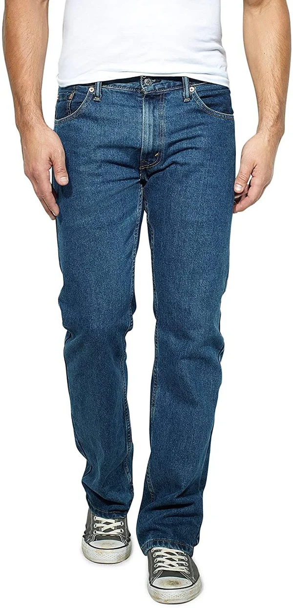 Levi&s 505 Regular Fit Jeans (Big & Tall) - Men's - Dark Stonewash 50x29
