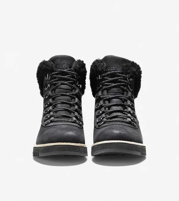Cole Haan Zerogrand Explorer Hiker Women's Boots Black Leather : 8 B