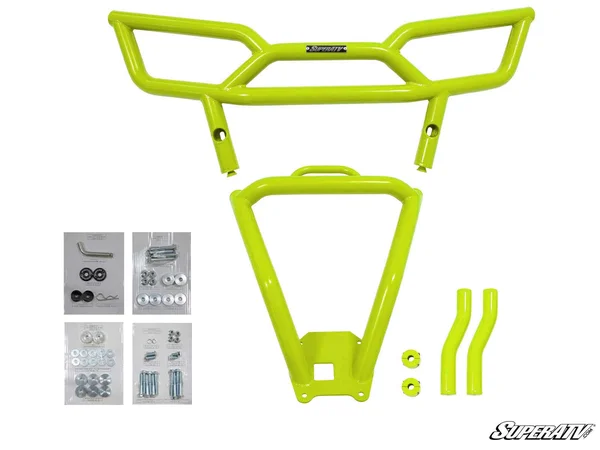 SuperATV Polaris RZR XP 1000 Rear Bumper - 2014-2018, No, Lime Squeeze
