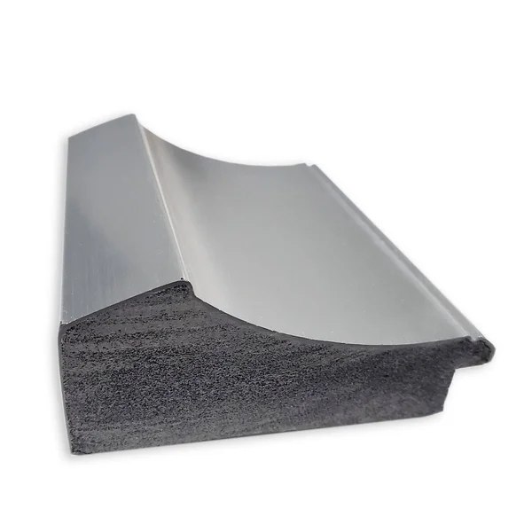 Amanti Art Peak Polished Nickel Framed Floor Leaner Mirror in Silver