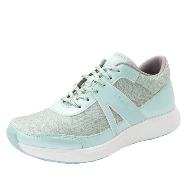 Alegria by PG Lite Women's Traq Qarma Sneaker, Size: 36, Mint Dew Mesh