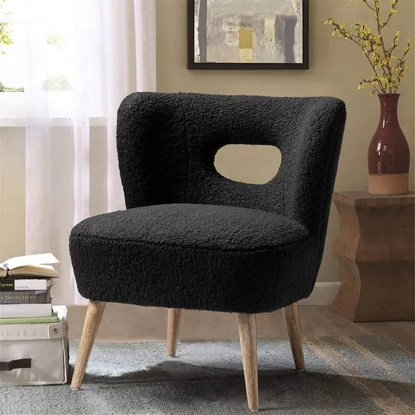 14karat Home Mini Vegan Wingback Chair, Mustard, Size: Medium, Yellow