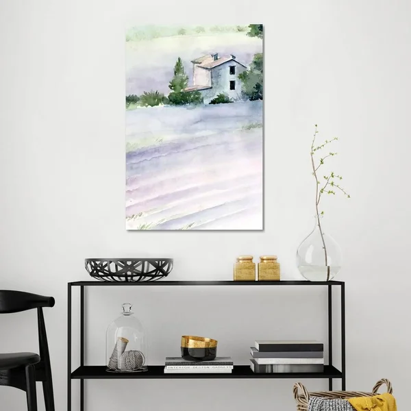 Jennifer Paxton Parker Paintings on Canvas Art - Lavender Fields II Print ( Floral & Botanical > Plants > Herbs u003