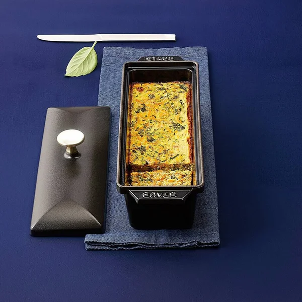 Staub - Pate Dish, Rectangular, Small, Black, 40509-571, 1311525, 15 x 11 cm