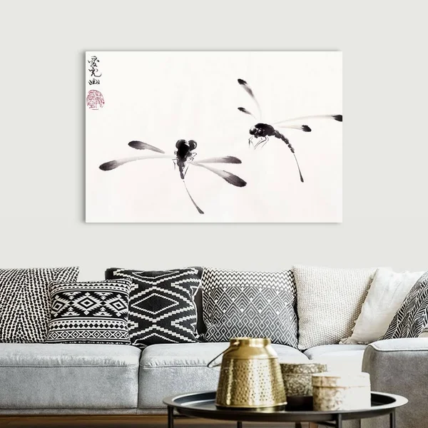 Dance of The Dragonflies, Canvas Wall Art, 60x40, Great Big Canvas