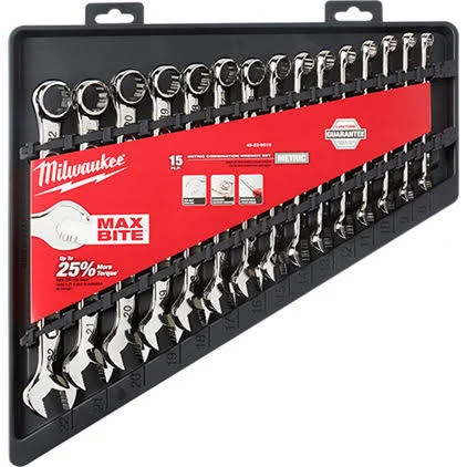 Milwaukee 48-22-9515 - 15 Piece Combination Wrench Set Metric