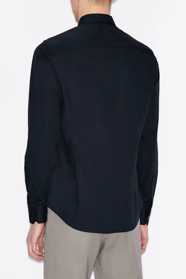 Armani Exchange Slim Fit Shirt Navy