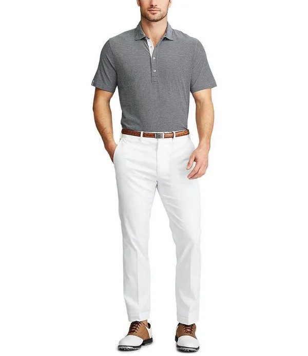 Polo Ralph Lauren Golf Tailored-Fit Flat-Front Stretch Chino Pants, Mens, 34 32, Basic Sand
