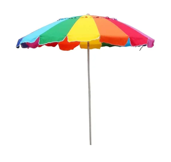 Impact Canopy Beach Umbrella Rainbow Color with Carry Bag - 8 Foot