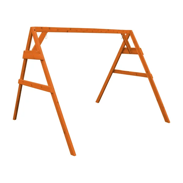 Cedar 4' 2x4 A-Frame Swing Stand for Swing or Swingbed - Redwood Stain