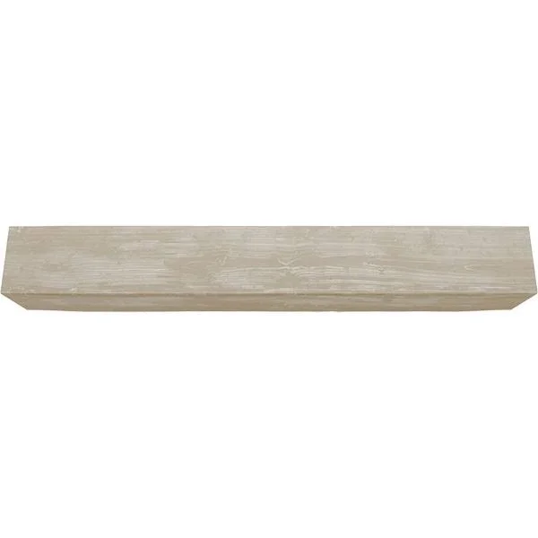 Ekena Millwork BMSD2C0040X100X240WH 4x22W x 10x22H x 20&L 2-Sided (L-beam) Sandblasted Endurathane Faux Wood Ceiling Beam - White