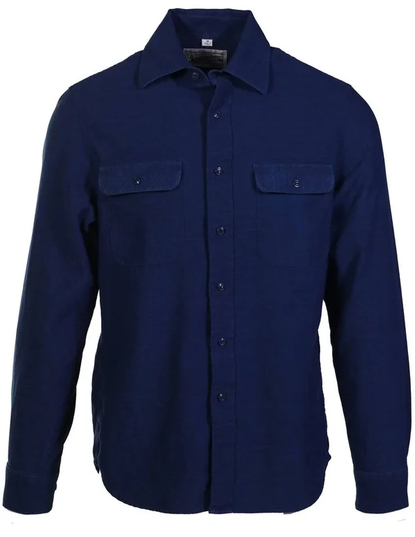Schott NYC SH2105 Washed Cotton Work Shirt Men's - Basket Weave Size S
