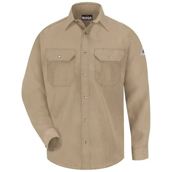 Bulwark - Snap-Front Uniform Shirt - Nomex IIIA - 4.5 oz. M, Royal Blue