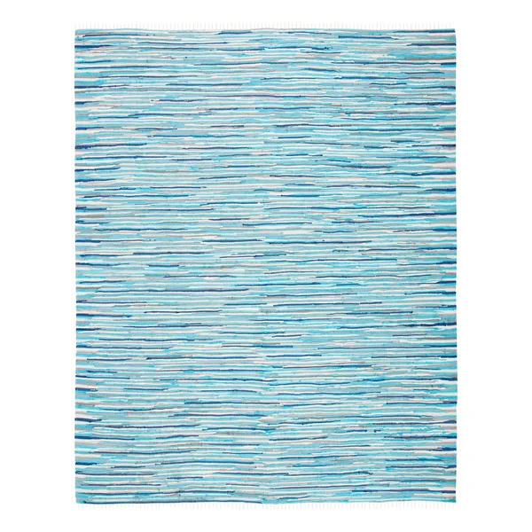 Safavieh Rag Rug RAR129R Red, Multi Rug 6& x 6& Round