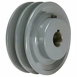 2AK46X1 Pulley - 4.45x22 x 1x22 Double Groove AK Fixed Bore Pulley