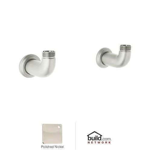 Rohl U.6381PN Polished Nickel Perrin and Rowe Set of Wall Unions