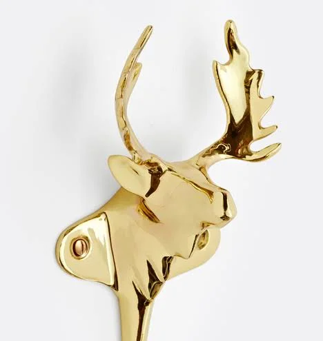 Horse Solid Brass Single Hook C106439