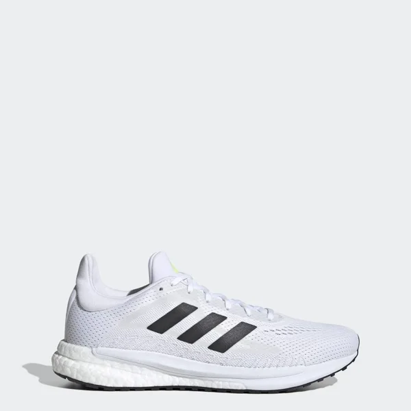 Adidas SolarGlide 3 Shoes - Men's - Cloud White - Signal Green - 11