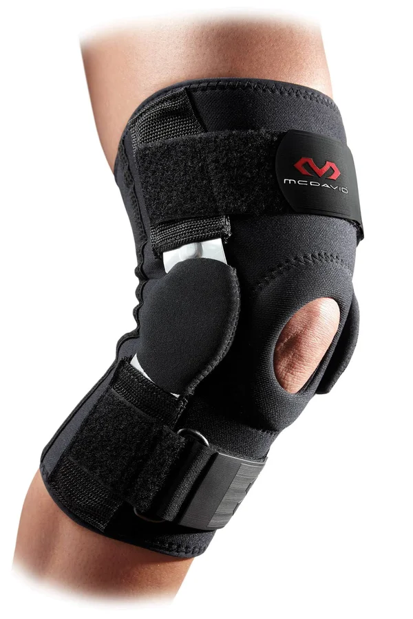 McDavid Level 3 Knee Brace with Dual Disk Hinges - Black, L