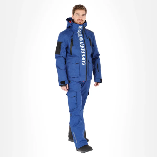 Superdry Snow Ultimate Mountain Rescue Jacket Blue - M