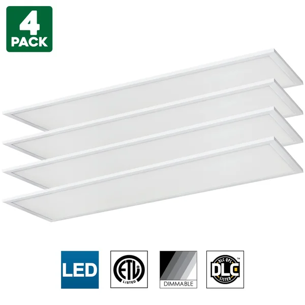 Sunlite LED Light PANEL - 1x4 foot, 40 Watt, 4000K Cool White, 4000 Lumens, Dimmable, DLC Listed, 50000 Hours Average Life Span