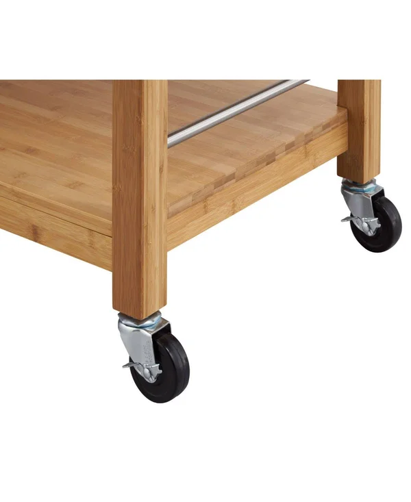 Trinity Bamboo 48 in. Kitchen Island with Drawers