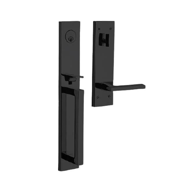 Baldwin Minneapolis Full Escutcheon Emergency Egress Full Dummy Handleset 5162 Lever Satin Black LH