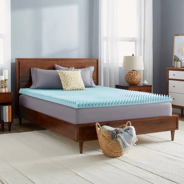 Slumber Solutions Gel Highloft 3-Inch Memory Foam Mattress Topper Twin