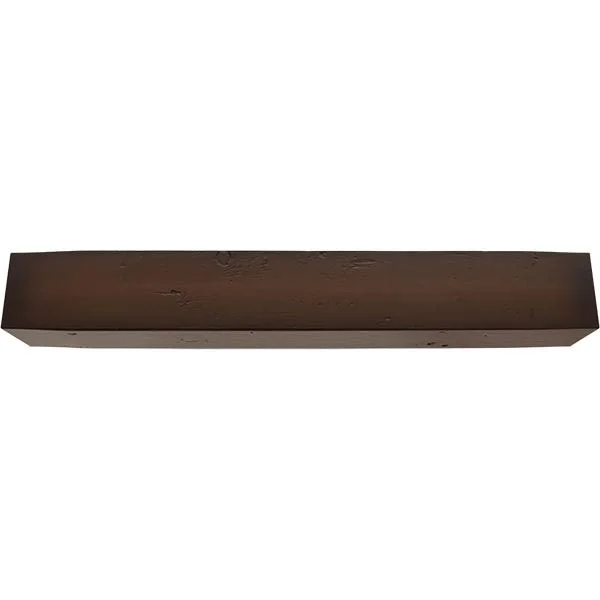 Ekena Millwork MANUKP08X08X60ZM 8x22H x 8x22D x 60x22W Knotty Pine Faux Wood Fireplace Mantel - Premium Mahogany