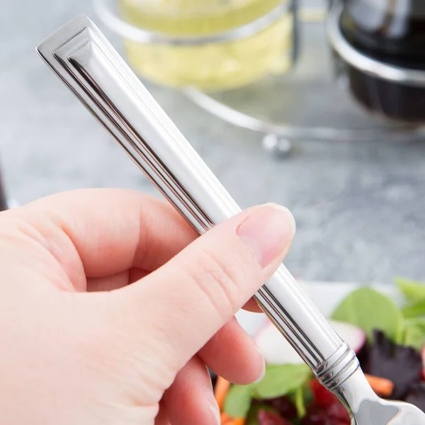 World Tableware 977 038 Slate 7 1/8x22 18/0 Stainless Steel Heavy Weight Salad Fork - 36/Case