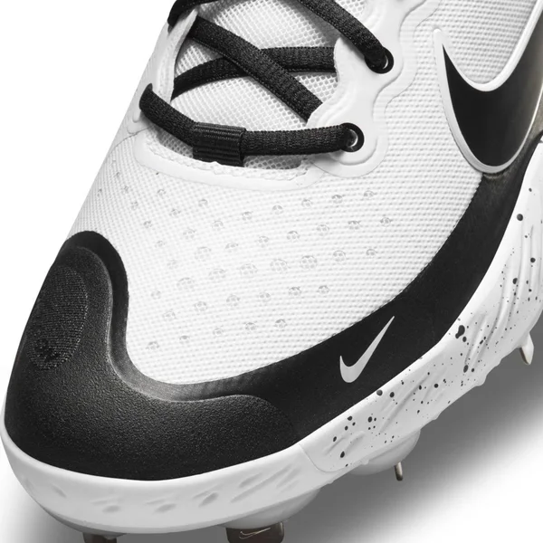 Nike Men's Alpha Huarache Elite 3 Metal Baseball Cleats - White