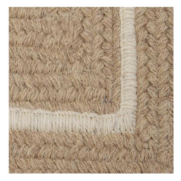 2& x 10& Tortilla Beige and Daisy Beige Reversible Rectangular Area Rug - 34239006
