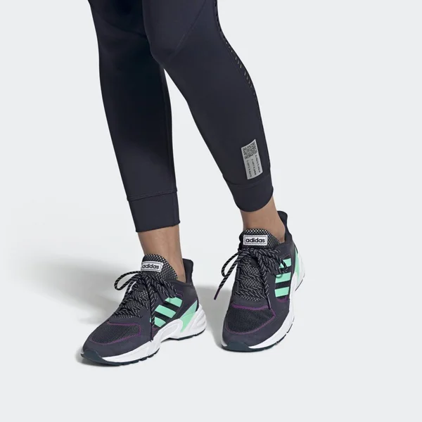 Adidas 90s Valasion Women's Running Shoes - Size: 8, Dark Blue