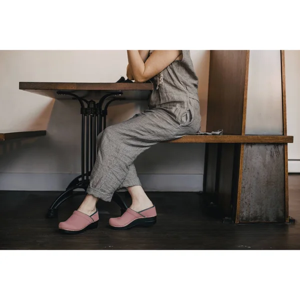 Sanita Signature Textured Oil Pro (Rose) Women's Clog Shoes
