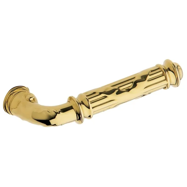 Baldwin 5122030MR Mr Pair of Bethpage Estate Levers Without Rosettes Polished Brass