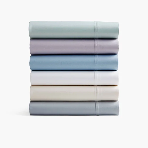 Under The Canopy Organic Sateen Sheet Set Celestial Blue, Queen