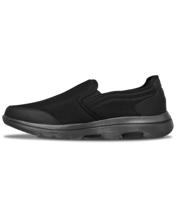 Skechers Men's GOwalk 5 Delco Slip on Sneaker - Black/Charcoal