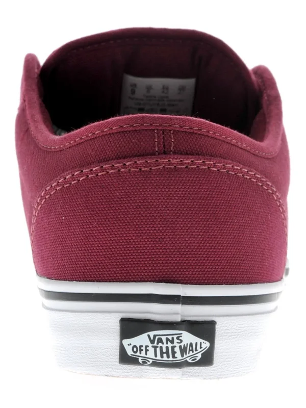 Vans Men's Atwood (Canvas) Skate Shoe oxblood/white