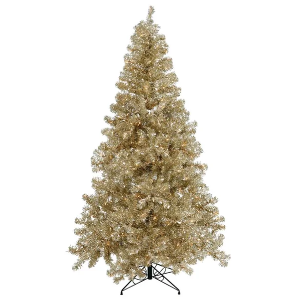 Vickerman 5& Champagne Artificial Christmas Tree with 200 Clear Lights