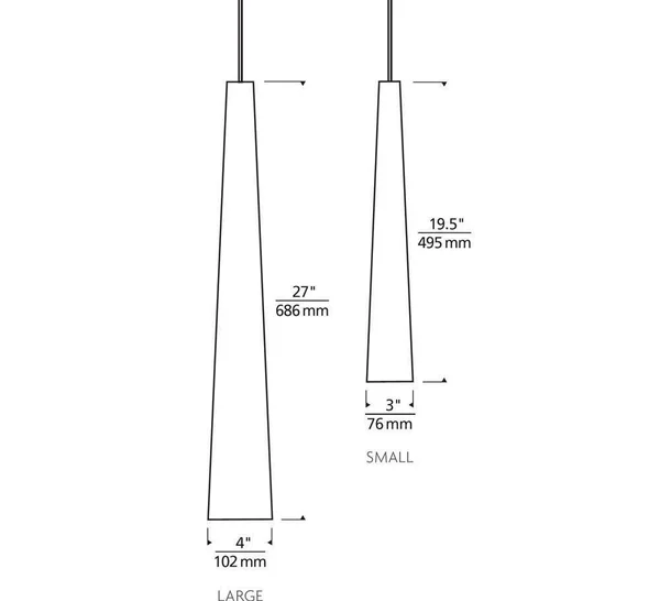 Tech Lighting 700MOZENSKS-LEDS930 Zenith Small Pendant