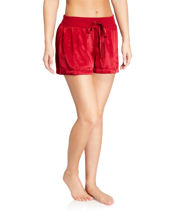 PJ Harlow Mikel Satin Boxer, Red (PJSB5) Xs