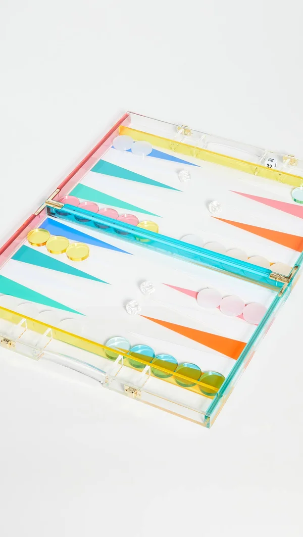 Sunnylife Lucite Backgammon