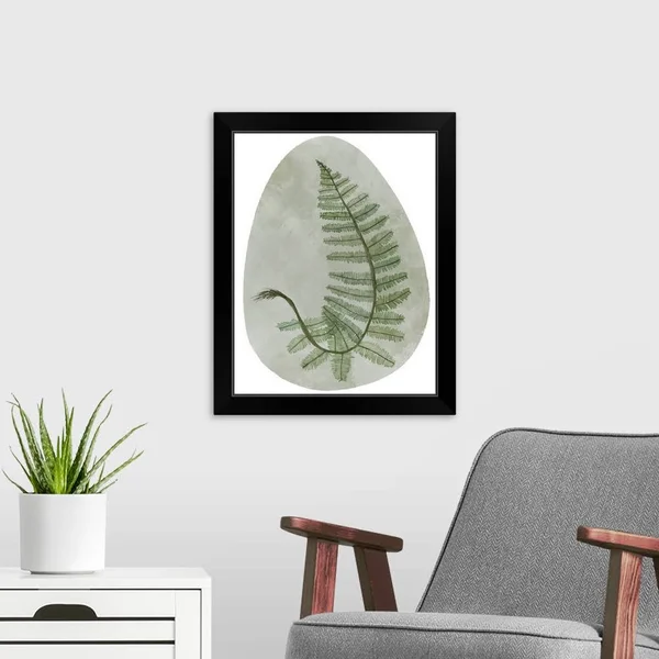 Icy Forest II, Black Framed Wall Art, 16x20, Great Big Canvas