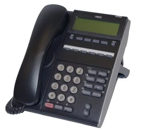 NEC DTL-6DE-1 BK DT300 6 Button Display Digital Phone Black 680001