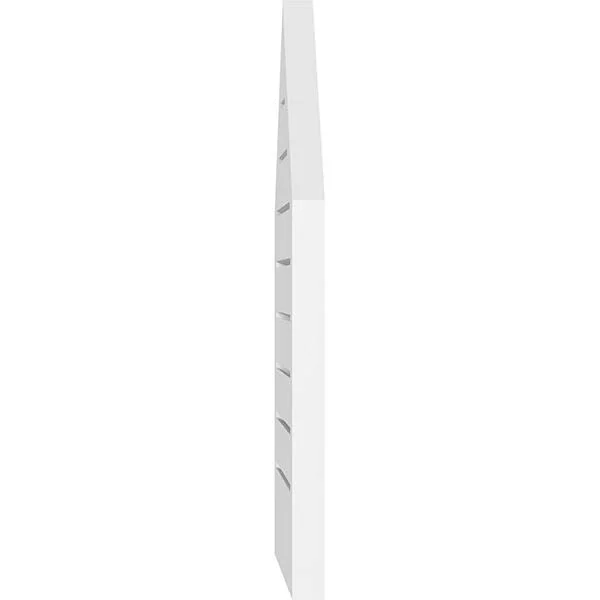 Ekena Millwork GVPPE16X2802SF-14 16x22W x 28x22H Peaked Top Surface Mount PVC Gable Vent 14/12 Pitch: Functional, w/ 2x22W x 1-1