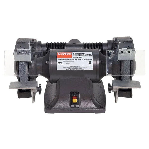 Dayton 2LKT1 Bench Grinder - 8 in, 3/4 HP, 3 Ph 220/440V